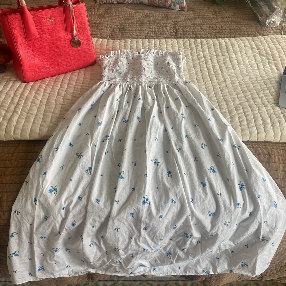 Strapless Floral H&M Dress